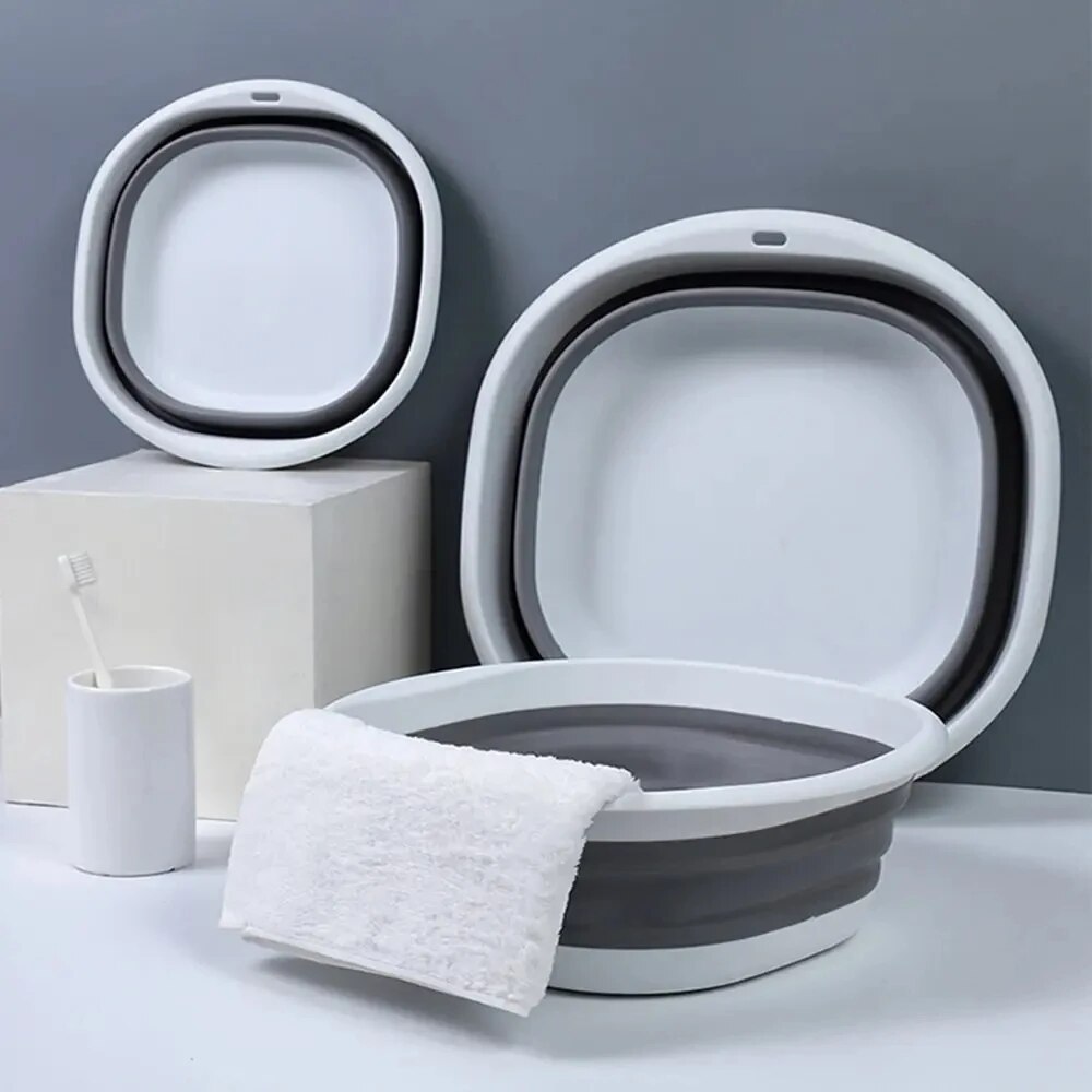 Baby Bath Tub Foldable - 플라스틱 접이식 분지 휴대용 세면기 접이식