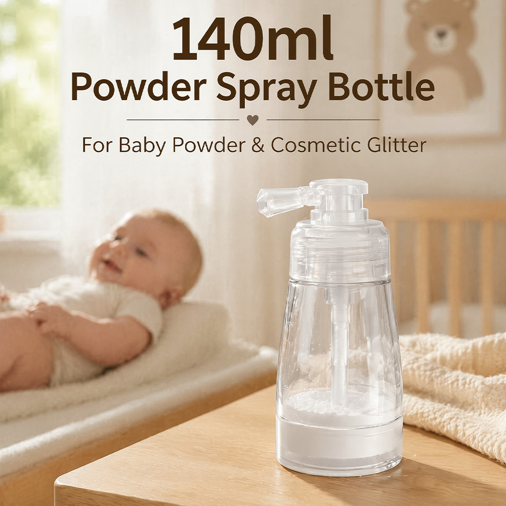 Baby Products Distributor - 140ml 프레스형 드라이 파우더 스프레이 병,