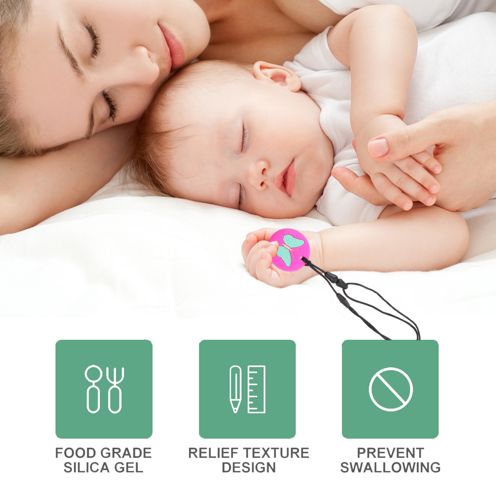 Baby Products You Need - 유아 치아발육 목걸이 아기 치발기 패션