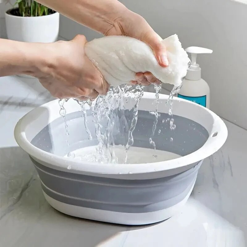 플라스틱 접이식 분지 휴대용 세면기 접이식 세탁 욕조  - Baby Bath Tub Foldable 리뷰 및 가격