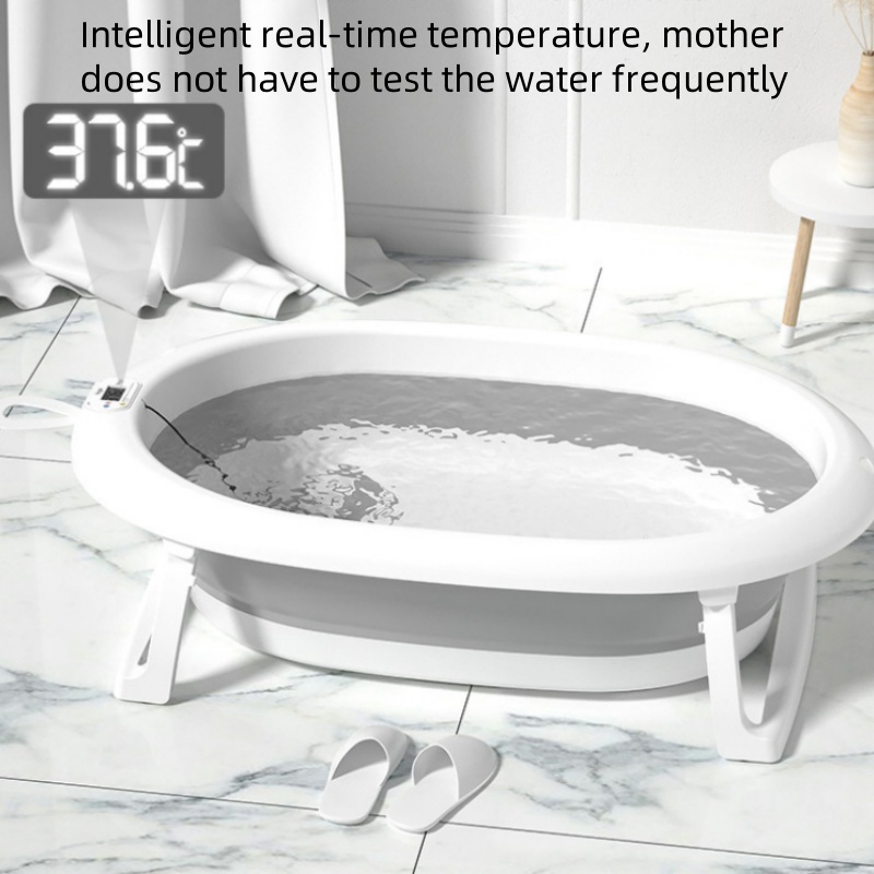 아기용 디지털 온도 감지 욕조, 아기 앉거나 눕는 접이 - Baby Bath Tub Foldable 리뷰 및 가격