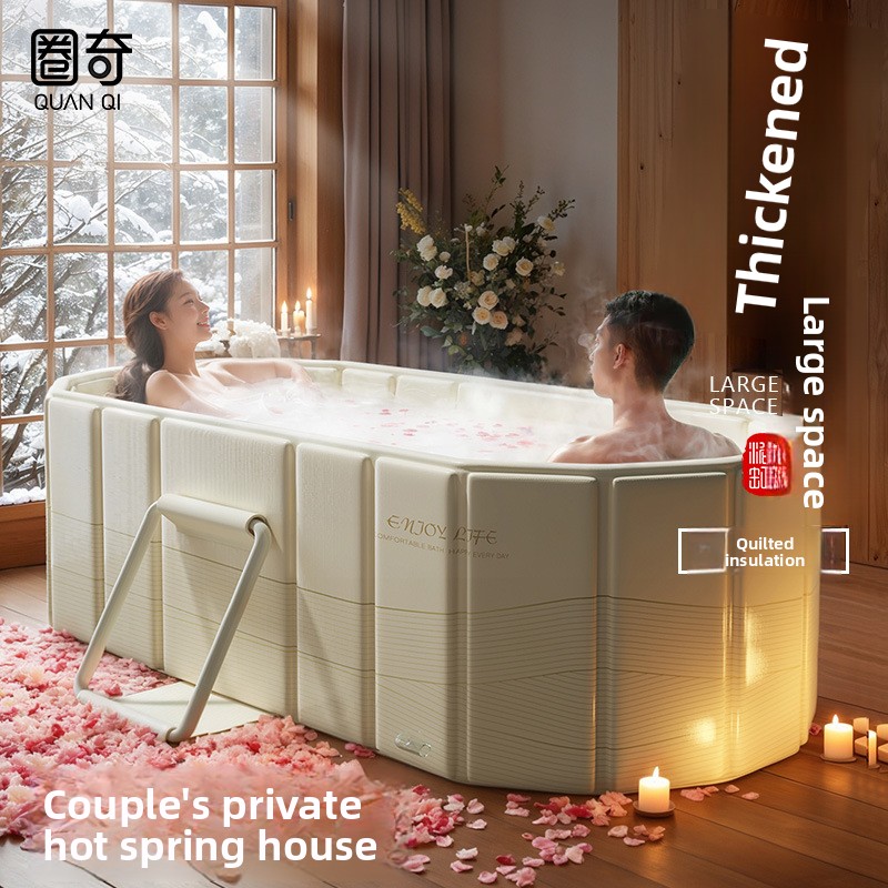 콴치 성인용 접이식 욕조 빠른 설치 보온 기능 두꺼운  - Baby Bath Tub Foldable 리뷰 및 가격