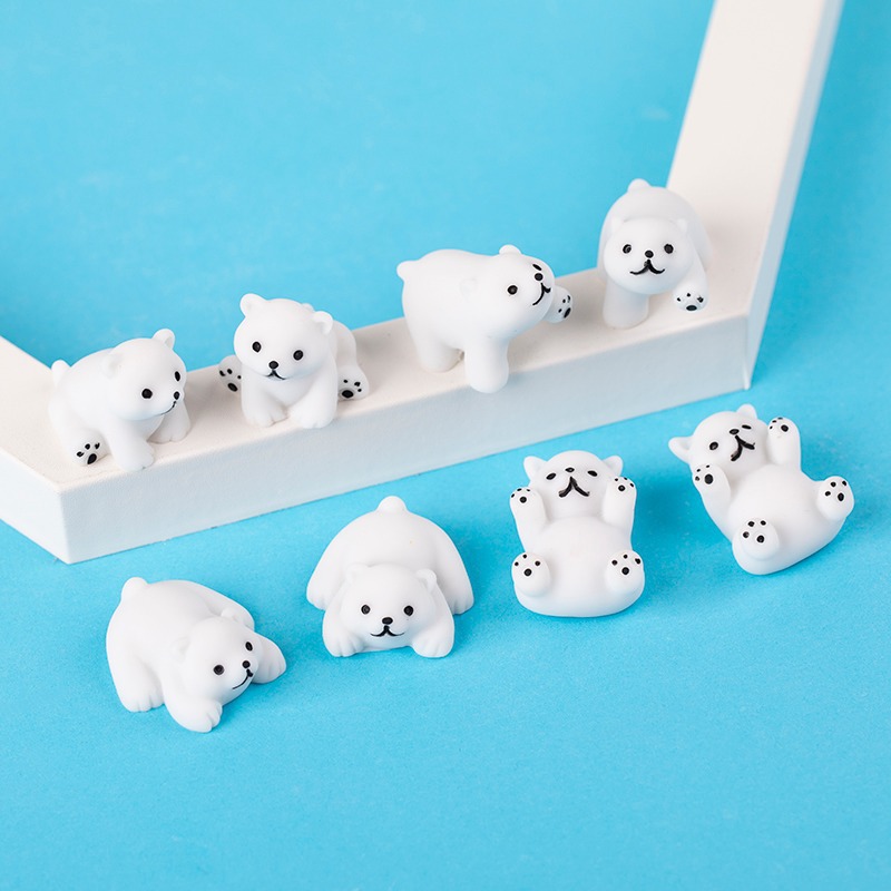 깜짝 팝 귀여운 아기 흰색 북극곰 피규어 레진 따뜻한  - Baby Products Good For Adults 리뷰 및 가격