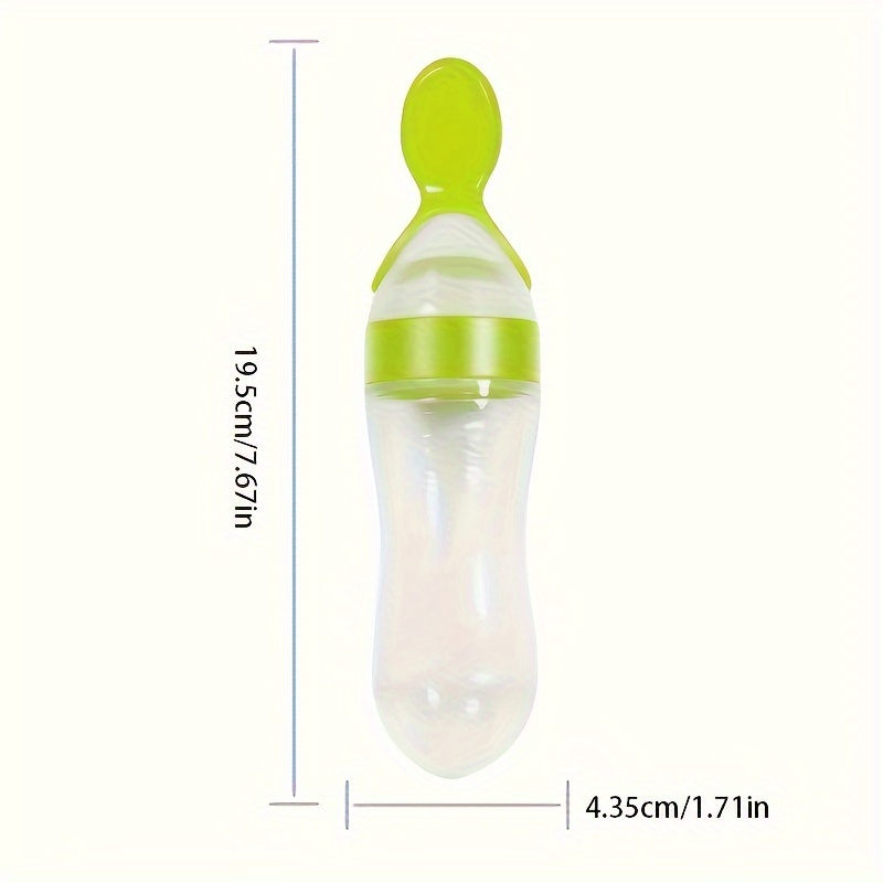아기 수유용 실리콘 젖병과 스푼, 3온스 음식 디스펜싱 - Baby Products Distributor 리뷰 및 가격